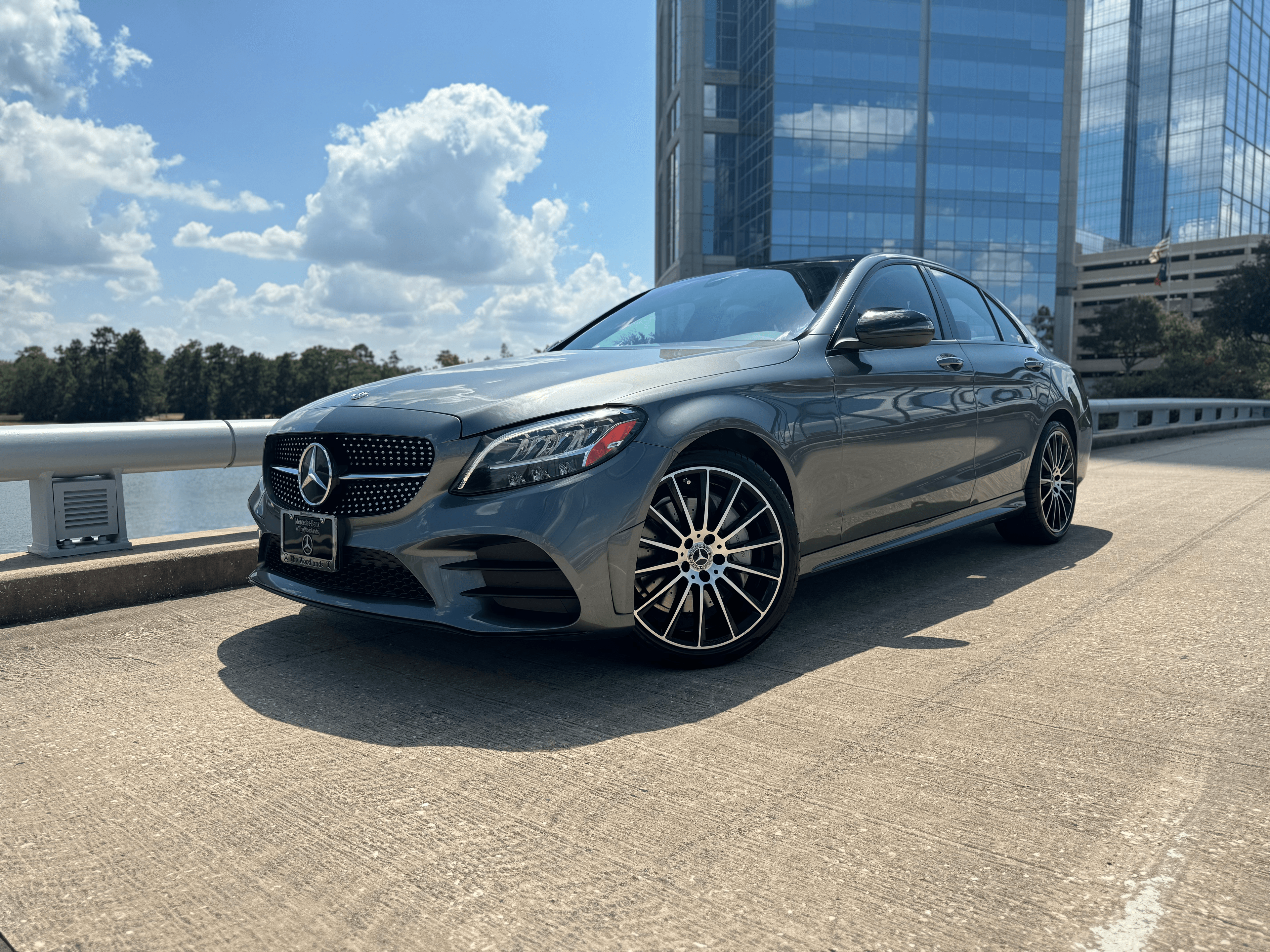 Car on a scenic road